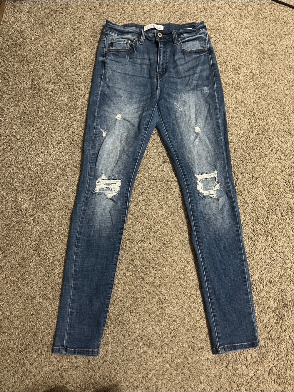 KanCan Distressed Skinny Jeans - Blue